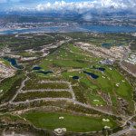 OBIDOS, PORTUGAL - SEPTEMBER 14: An aerial view of the Royal Obidos Spa & Golf Resort is seen prior to the Open de Portugal at Royal Obidos 2022 at Royal Obidos Spa & Golf Resort on September 14, 2022 in Obidos, Portugal. (Photo by Octavio Passos/Getty Images)